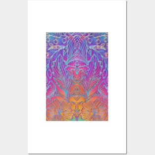 Kaleidoscopic Floral Posters and Art